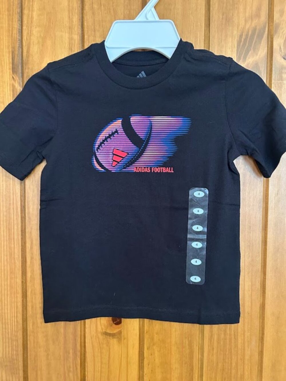 New!  Adidas Bright and Bold Football Tshirt